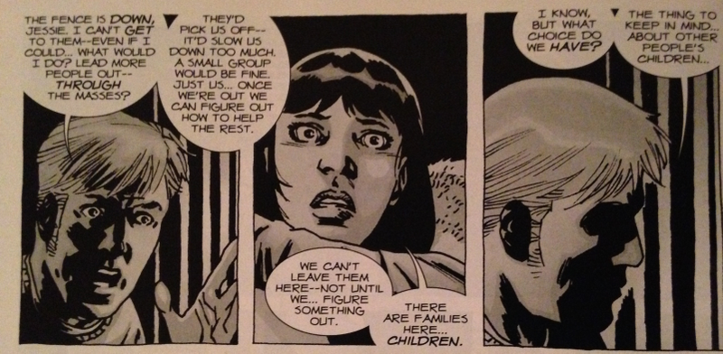Illustration for article titled TWD: S6E8 — “Start to Finish”: or, the importance of being "seen not heard" while in the middle of a herd